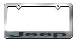 Jeep License Plate Frame Chrome Block