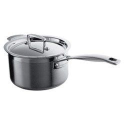 Le Creuset - 3 Ply - Individually 18cm Saucepan and Lid Capacity 2.8L. As shown