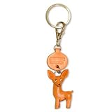 VANCA Craft Petit Mini Mascot Leather Dog Keychains * MINIATURE PINSCHER *