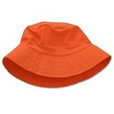 Sun Busters Bucket Hat Color: Orange,Size: Large