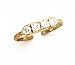 14K 4-CZ TOE RING - GH23724