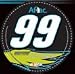 Carl Edwards Aflac Round Vinyl Decal