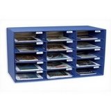 PAC001308 - Mail Box, 15 Slots, 12-1/2x10x3 Slots, Blue