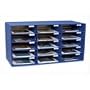 PAC001308 - Mail Box, 15 Slots, 12-1/2x10x3 Slots, Blue