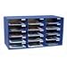 PAC001308 - Mail Box, 15 Slots, 12-1/2x10x3 Slots, Blue