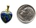 Azurite-Malachite 12mm Heart Pendant - GP