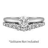 3/8 ct. tw. Diamond Solitaire Ring Wrap in 14K White Gold