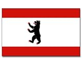 4 Stueck Stockflaggen Berlin  30*45 cm Fahne Flagge
