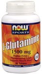 L-Glutamine by NOW Foods - (1500mg - 90 Vegetarian Tablets)