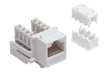 Category 5E Keystone Jack 110/RJ45 EIA568A/B, Color: White