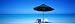 Chairs under an Umbrella on the Beach, Turks and Caicos Islands, North Atlantic Ocean Photographic Poster Print by Panoramic Images, 24x8