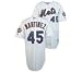 Pedro Martinez White Majestic MLB 2009 Home Royal Authentic New York Mets Jersey