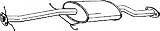 Bosal 171-453 Resonator And Pipe Assembly