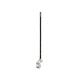 3' Silver Load FGT Series Fiberglass Whip Black
