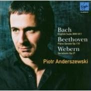 Bach: English Suite BWV 811; Beethoven: Piano Sonata Op. 110; Webern: Variations, Op. 27