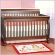 DaVinci Kalani 4-in-1 Convertible Wood Baby Crib Nursery Set in Espresso