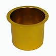 Jumbo Aluminum GOLD Poker Table Cup Holder - Casino Supplies > Tables > Table Accessories