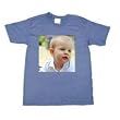 Custom Photo T-Shirt  Customize This Blue T-Shirt With Your Favorite Photo (XXL)