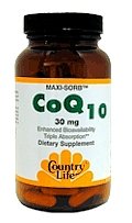 Country Life - Maxi-Sorb Co Q 10, 30 mg, 50 softgels