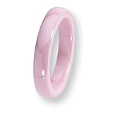 Pink Ceramic Ring (4.0 mm) - Sizes 5-9