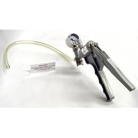 Hand Vacuum Pump with Gauge, 15mL per stroke