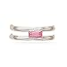 Toe Ring with Pink Crystal