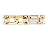 14kt. Two-Tone, Men's Square Link Bracelet