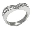 Stainless Steel Wedding Promise Heart Ring