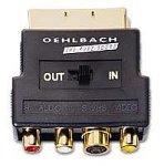 OEHLBACH Adaptor: Scart To S-VHS / 1*RCA video, 2*RCA Audio . Colour: Black. STAR RATING : 4.