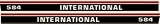 International Harvester Co. Tractor Decal HK584