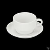 Orion Porcelain Vitrified Stacking Tea/Coffee Cups & Saucers 195ml / 6.86oz(Set of 6)by zodiac