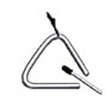4 Triangle Musical Instrument