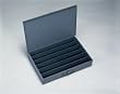 Large Compartment Steel Boxes - 6 Horizontal Compartments