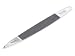 Malteser Triple-cut Nail File with Cuticle Pusher & Nail Cleaner, 9 cm. Made in Germany