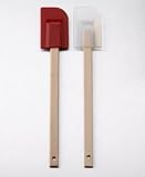 SiliconeZone Medium Wood Spatula, Translucent