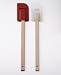 SiliconeZone Medium Wood Spatula, Red