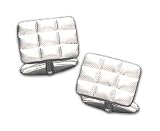 Sterling Silver Raised Cuff Link