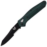 Warren Osborne, Green Aluminum Handle, Black Blade, Combo