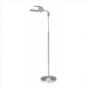 Vision Adjustable Floor Lamp in Satin Nickel