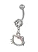 14 Gauge PINK Jeweled Cute Kitty Solitaire Belly Button NAVEL Ring 14 Gauge PINK Jeweled Cute Kitty Solitaire Belly Button NAVEL Ring
