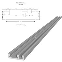 48" MITER MINI T-TRACK/STANDARD MITER T-TRACK COMBO