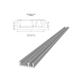32" MITER MINI T-TRACK/STANDARD MITER T-TRACK COMBO by Peachtree Woodworking - PW1028