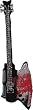 Novelty Iron on Patch - Music / Bands Kiss Demon's Bass Guitar Applique
