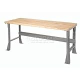 60 X 30 Maple Safety Edge Work Bench- Fixed Height - 1 3/4" Top