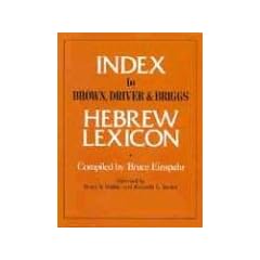 Index to Brown Driver and Briggs Hebrew Lexicon