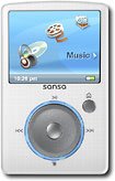 SanDisk Sansa Fuze 4 GB Video MP3 Player (White)