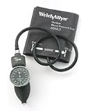 Tycos Classic Style Hand Aneroid with Durable One-Piece Adult Cuff and Case (Model 5098-02)
