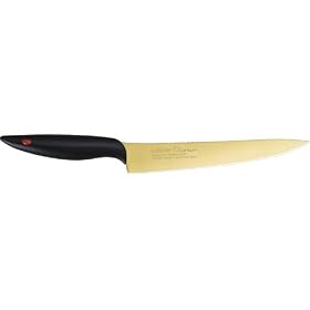 Kasumi Titanium 7.75 Carving Knife Gold KTG03 by Chroma
