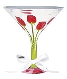 Red Rose-Tini Martini Glass