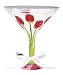 Red Rose-Tini Martini Glass